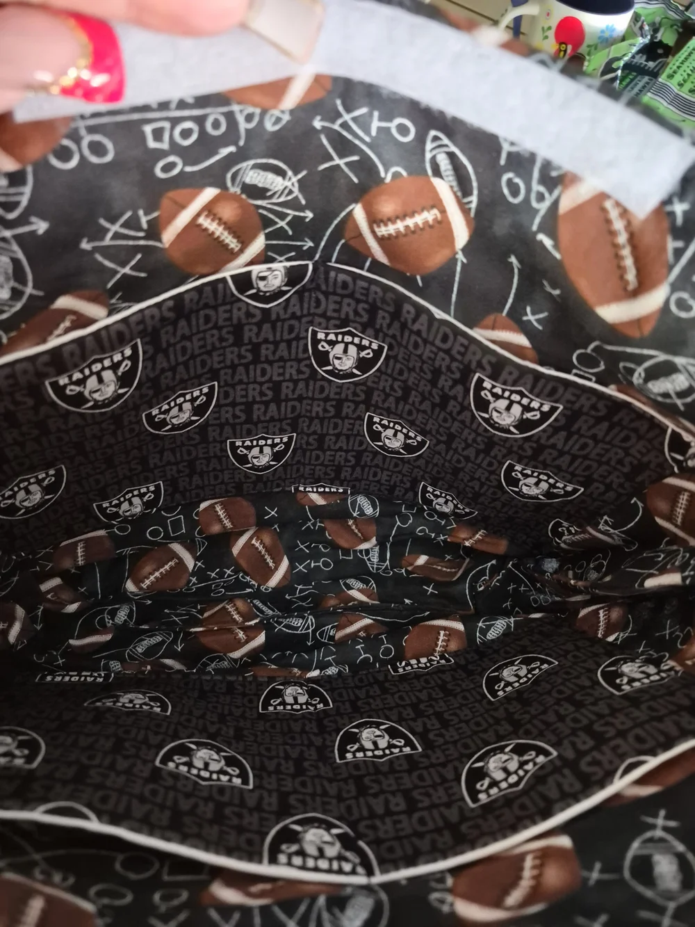 NFL Riders  Black Logo Tote Bag